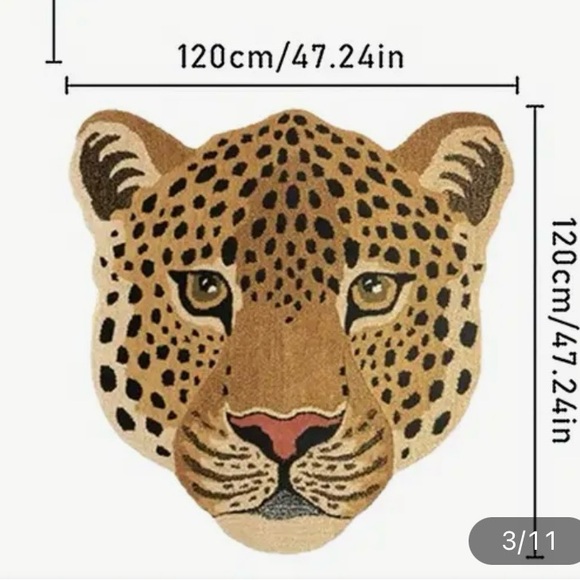 Leopard Accent Rug ✨ - Picture 2 of 2